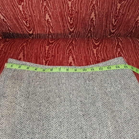 KASPER A.S.L. PETITE 2 Piece Long Sleeve Black/White 60% Wool Skirt Women Sz 8P - Picture 15 of 16